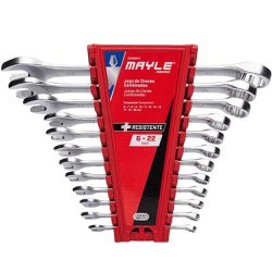 Jogo De Chave Combinada 6 A 22mm C/ 12 Peças 102405M Mayle - Santec
