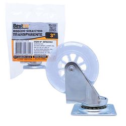 Rodizio Placa Giratório Gel 75mm BFH2963 Bestfer - Santec