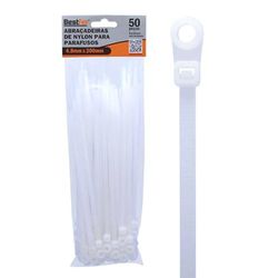 Abraçadeira de Nylon 4,8 x 200mm Branca para Parafuso Bestfe... - Santec