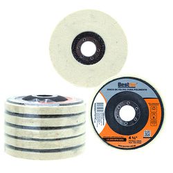 Disco de Feltro para Polimento 4.1/2 pol Besfer BFH3382 - Santec
