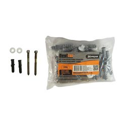 Kit Parafuso de Vaso Sanitário 20 peças Bestfer BFH1832 - Santec