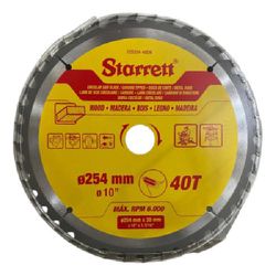 Disco de Serra Circular 254mm com 40 Dentes CCS254-40 Starre... - Santec