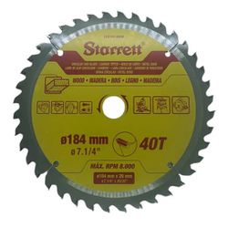 Disco de Serra Circular 7.1/4 pol com 40 Dentes CCS184-40 St... - Santec