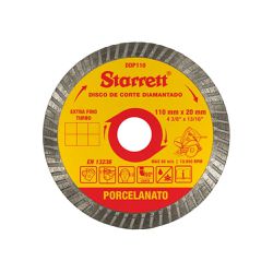 Disco Diamantado Porcelanato 110mm x 20mm DDP110 Starrett - Santec