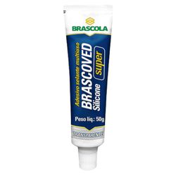 Adesivo Silicone Incolor 50gr Brascoved - Santec