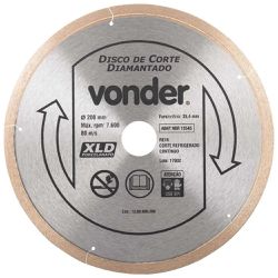 Disco Diamantado 200mm x 25,4mm 1268800200 Vonder - Santec
