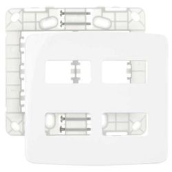 Placa 4 x 4 Branca - 4 Postos Horizontais 19436 Linha B3 Mar... - Santec
