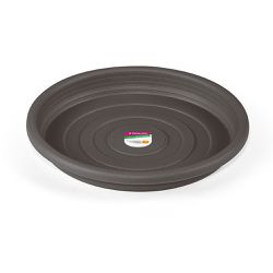 Prato 17cm para Vaso Plástico 22cm Cinza PR6542-1 Primafer - Santec
