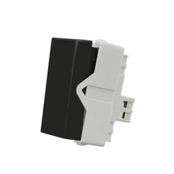 Módulo Interruptor Simples Linha Infinity Ebony Margirius - Santec