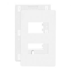 Placa 4 X 2 Com 2 Postos Separados Branco C/ Suporte Linha I... - Santec