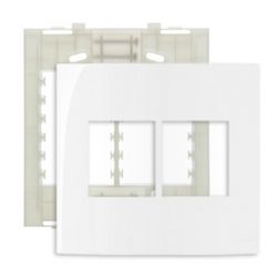 Placa 4 X 4 Com 4 Postos Branco Linha Sleek Margirius - Santec
