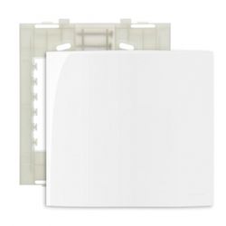Placa 4 X 4 Cega Branca Linha Sleek Margirius - Santec