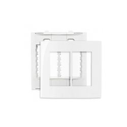 Placa 4 X 4 Com 6 Postos Branco Linha Sleek Margirius - Santec