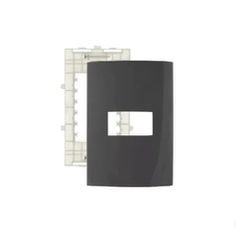Placa 4 x 2 Grafite 1 Posto Linha Sleek Margirius - Santec