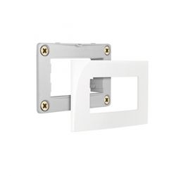 Conjunto Placa + Suporte Para Móvel Branco Linha Sleek Margi... - Santec