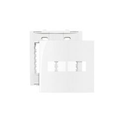 Placa 4 X 4 Com 2 Postos Branco Linha Sleek Margirius - Santec