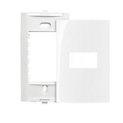 Placa 4 X 2 Com 1 Posto Horizontal Branco Linha Sleek Margir... - Santec