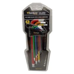 Jogo De Chave Allen Extra Longa Abaulada Colors 1,5-10mm 080... - Santec