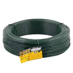Arame Revestido Plastificado PVC Verde BWG20 1kg Vonder 749... - Santec