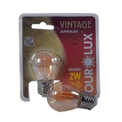 Lampada Led Vintage Bolinha 2W 2400K Ourolux 05310 - Santec