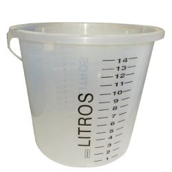 Balde Graduado 14 Litros Transparente 6104 Bremen - Santec