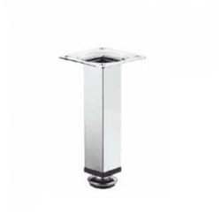 Pé para Móveis Quadrado 120mm Cromado - 4 Peças - Santec