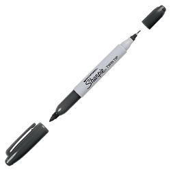 Marcador Ponta Dupla Twin Preto Sharpie 1805635 - Santec