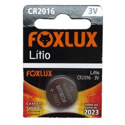 Bateria de Litio 3V CR2016 Foxlux 95.11 - Santec