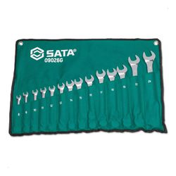 Jogo de Chave Combinada 8 a 24mm 14 Peças Sata ST09026G - Santec