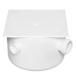 Caixa Gordura Sifonada 250 x 172 x 50mm Grelha Quadrada Bran... - Santec