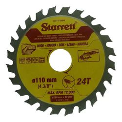 Disco de Serra Circular 110mm com 24 Dentes CCS110-24 Starre... - Santec