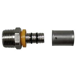 União para Mangueira Tubo Gás PEX Astra 16mm x 1/2 Macho Fix... - Santec
