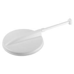 Chuveiro Frio Branco com Crivo Removível de 12 pol Rosca 1/2... - Santec