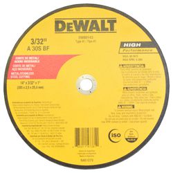 Disco de Corte 14 pol x 2,5mm x 1 pol Dewalt - Santec