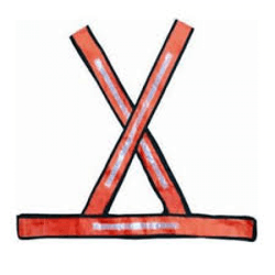 Colete Refletivo X Laranja E Branco - Santec