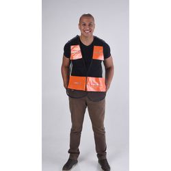 COLETE TIPO JAQUETA LARANJA c/ TELA - Santec