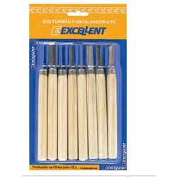 Jogo De Formão Para Entalhar 8 Peças 6Xq Eda - Santec