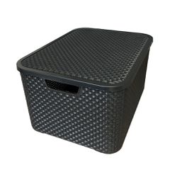 Caixa Organizadora Versátil 30 Litros Preta Compel 0.7130 - Santec