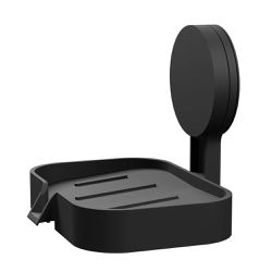 Saboneteira Plástica Preto Fosco com Adesivo Astra AD4/SAB*P... - Santec