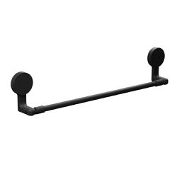 Porta Toalha Preto Fosco com Adesivo Astra AD4/PT*PR-FOS - Santec