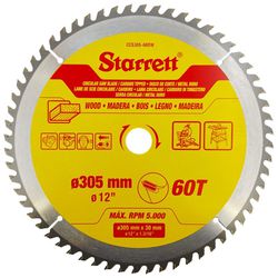 Disco de Serra Circular 305mm com 60 Dentes CCS305-60DW Star... - Santec