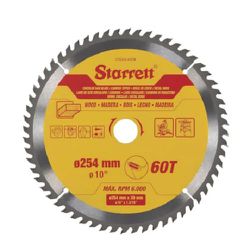 Disco de Serra Circular 254mm com 60 Dentes CCS254-60DW Star... - Santec