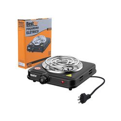 Fogareiro Portátil Elétrico Preto 1 Boca 220V BFH2950 - Santec