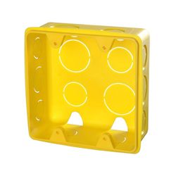 Caixa de Embutir 4 x 4 Amarela Corr Plastik - Santec