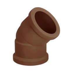 Joelho Pvc Marrom 45º Graus 75mm Corr Plastik - Santec