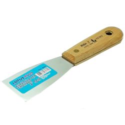 Espátula Inox Cromada 2 pol com Cabo de Madeira Lotus 6864 - Santec