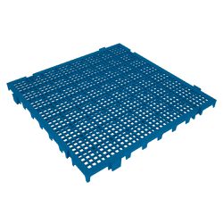 Piso Plástico Modular Azul 50 x 50 cm 42525 Presto - Santec