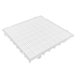 Piso Plástico Modular Branco 50 x 50 cm 42527 Presto - Santec