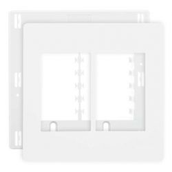 Placa 4 X 4 Com 6 Postos Branco C/ Suporte Linha Infiniti Ma... - Santec