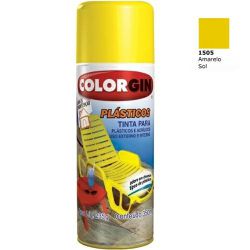 Tinta Spray 350ml Marelo Sol Para Plásticos 1505 Colorgin - Santec